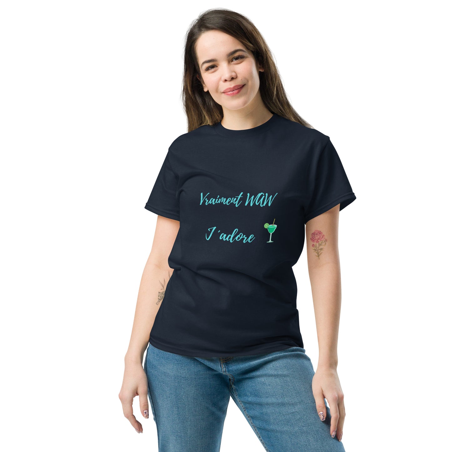 T-shirt coton unisexe "Vraiment waw"
