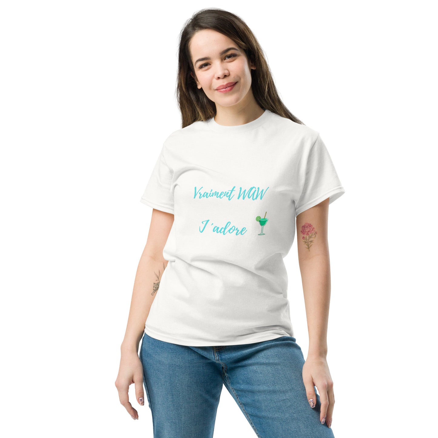 T-shirt coton unisexe "Vraiment waw"