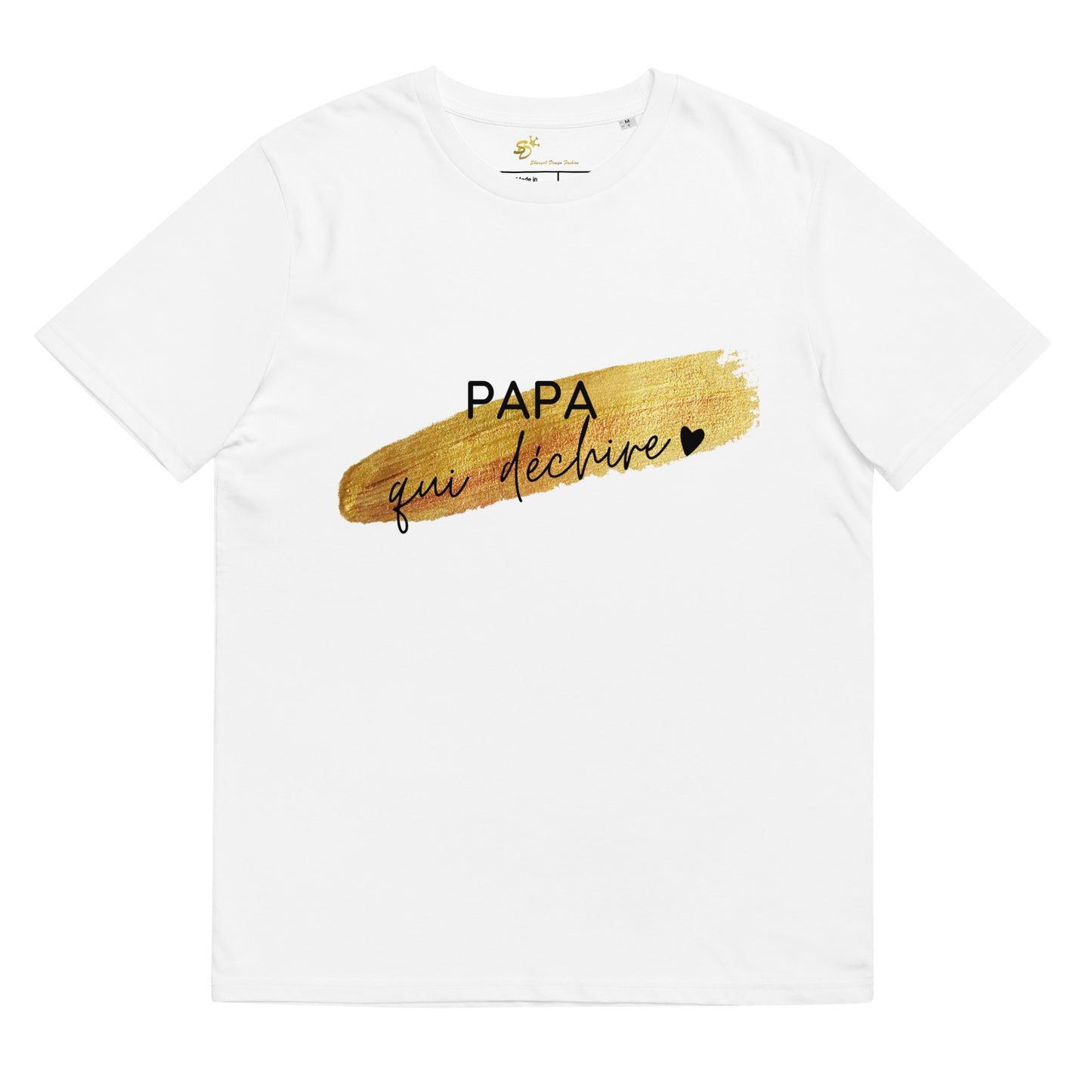 T-shirt Papa qui déchire en coton biologique