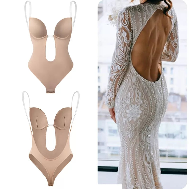 Body dos nu invisible Nude en nylon