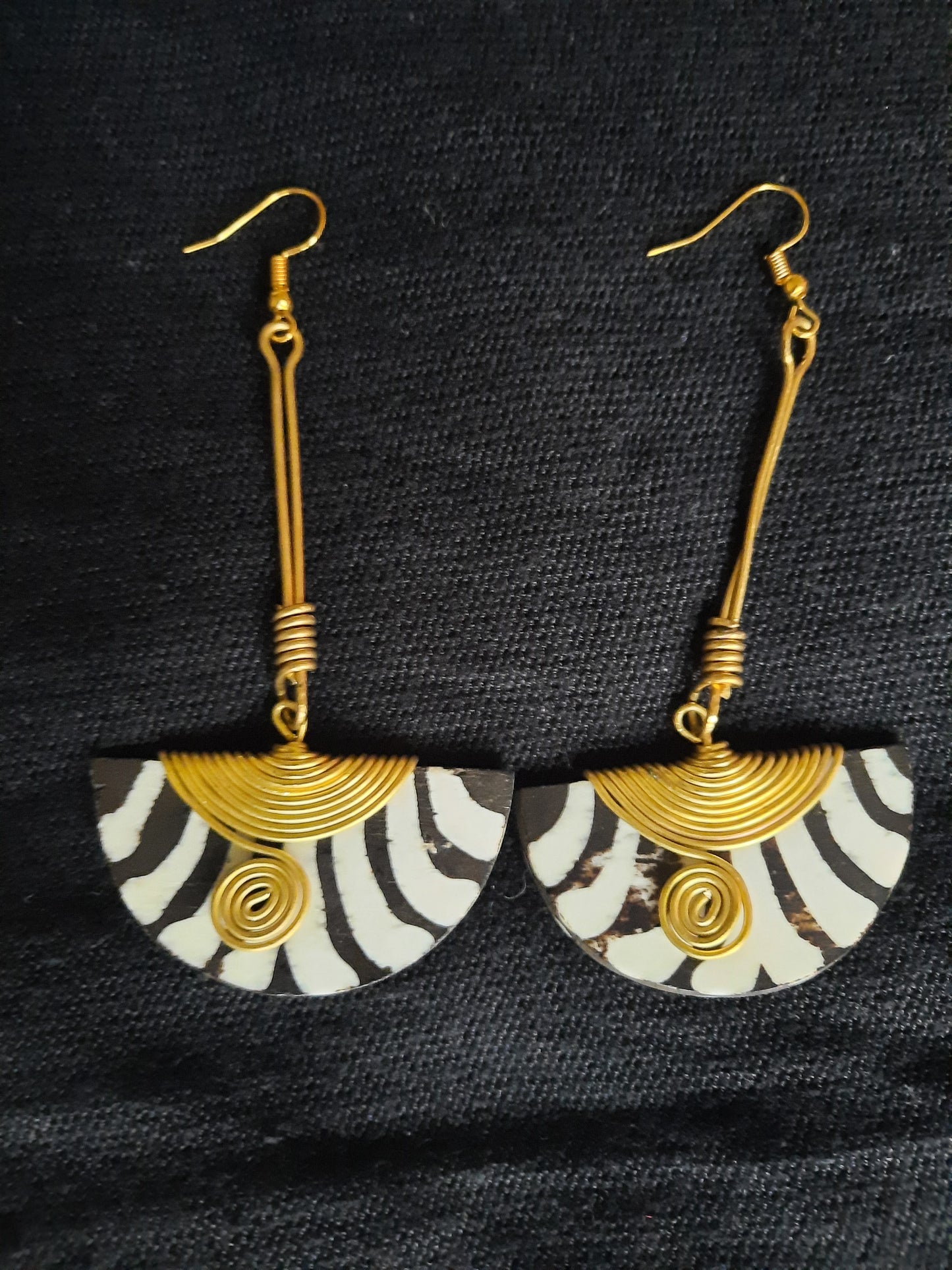 Boucles d'oreille Zebra