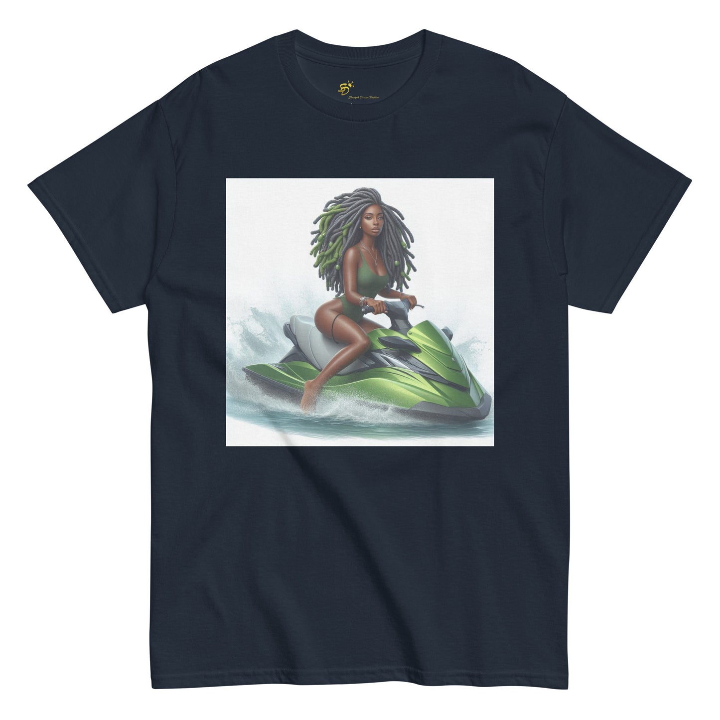 T-shirt unisexe motif jetski femme